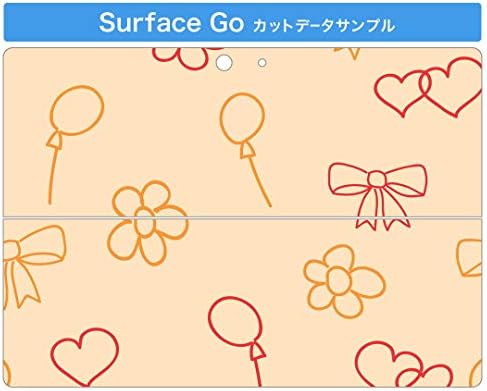 כיסוי מדבקות Igsticker עבור Microsoft Surface Go/Go 2 עורות מדבקת גוף מגן דק במיוחד 001133 פרח בלון סרט