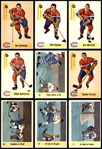 1958-59 Parkhurst Montreal Canadiens ליד צוות הצוות מונטריאול Canadiens VG/Ex Canadiens