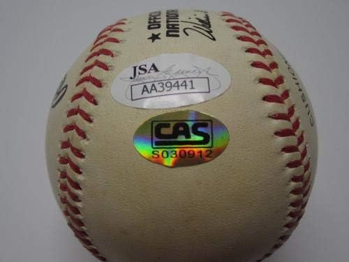 טוני גווין סן דייגו פדרס חתום על חתימה רשמית בייסבול JSA - כדורי בייסבול חתימה