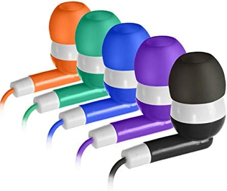 אוזניות Keewonda בתפזורת 30 חבילות צבע רב צבע לילדים אוזניות כיתות סטריאו קוויות באוזניות אוזניות אוזניות סיטוניות באוזניים