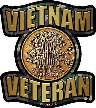 Prosticker 1056 5 סדרת הגאווה האמריקאית וייטנאם ותיק מדליית מדליית CAMO מדבקה