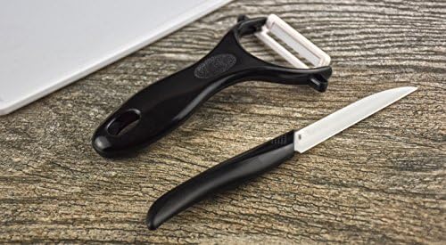 סט סכין וקולפן קרמיקה עם קרש חיתוך-קק11313