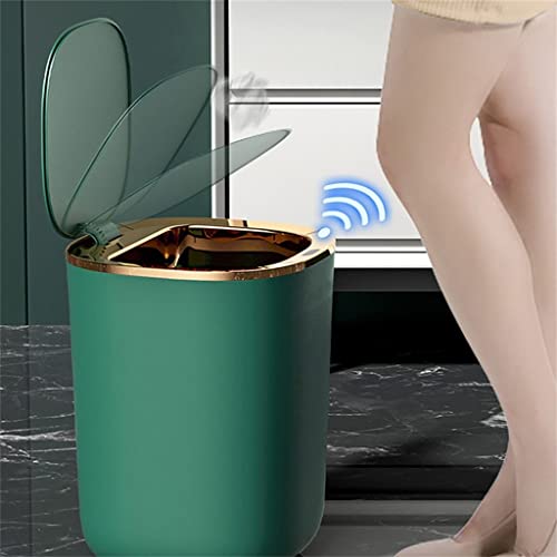 12 ליטר חכם חיישן אשפה סל מטבח אמבטיה אסלת אשפה יכול אוטומטי אינדוקציה עמיד למים סל עם מכסה