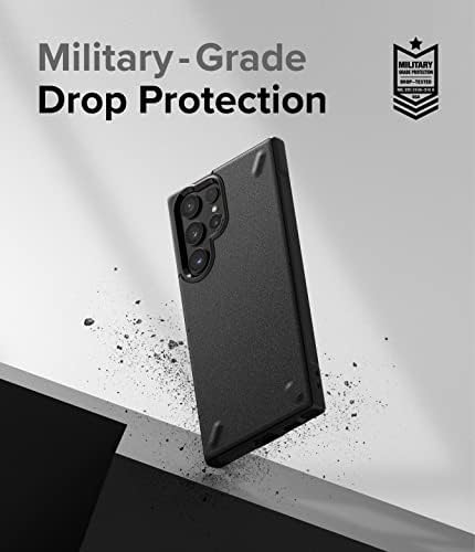 RINGKE ONYX תואם למארז Samsung Galaxy S22 Ultra 5G, מחוספס Slup Slip Slip TPU דק דק כיסוי טלפון עבור S22 Ultra 6.8 אינץ '-שחור