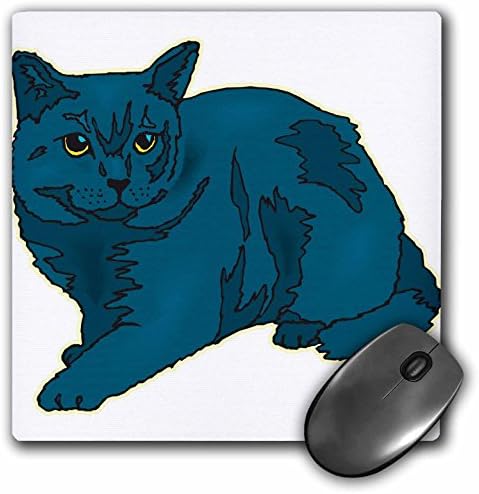 משטח עכבר חתול כחול רוסי, 8 על 8 אינץ