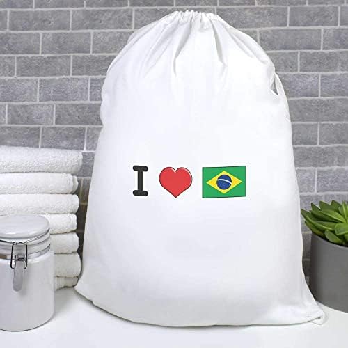 אזידה' אני אוהב ברזיל ' כביסה/כביסה / אחסון תיק