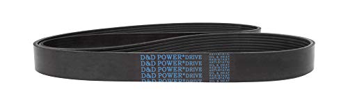 D&D Powerdrive 225K1 פולי V חגורת, 1, גומי