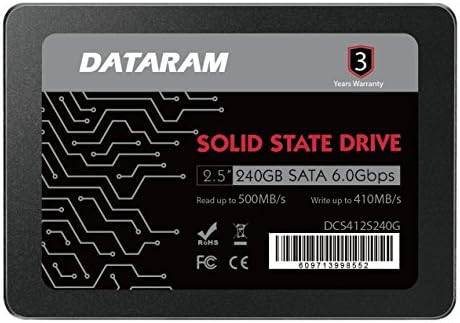 Dataram 240GB 2.5 אינץ 'כונן SSD כונן מצב מוצק תואם ל- ASUS Prime Z270-AR