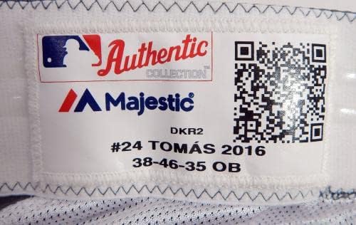 Arizona Diamondbacks Yasmany Tomas 24 משחק השתמש במכנסיים אפורים DP23067 - משחק משומש מכנסי MLB