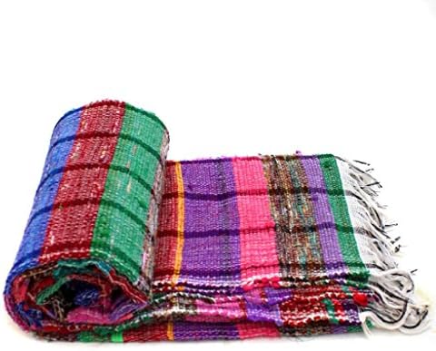 בעבודת יד יד ארוג צ ' ינדי שטיחים באזור מלבני שטיח דורי ממוחזר בוהמי חוף גן יוגה מחצלת הודי רצפת קילים נגד