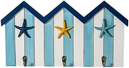 Razzum ווים מעיל קלאסי יצירתי סגנון ים תיכוני קיר וומם מפתח ווים אוקיינוס ​​כחול אוקיינוס ​​עץ