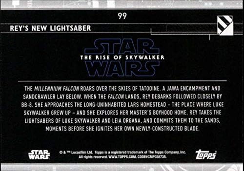 2020 Topps מלחמת הכוכבים עלייה של Skywalker Series 2 Blue 99 כרטיס המסחר החדש של ריי ריי