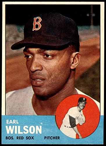 1963 Topps 76 ארל ווילסון בוסטון רד סוקס NM/MT Red Sox