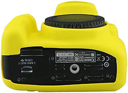 מצלמה סיליקון מצלמה מקרה גוף מלא מגן מעטפת כיסוי עור עבור קנון אוס 1300 ד 1500 ד המורדים ט6 ט7 מצלמות דיגיטליות-צהוב