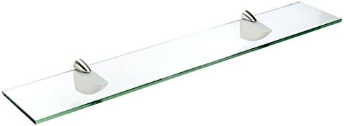 מדף זכוכית אוריולה זכוכית ספנקראפט, כרום, 12 x 14