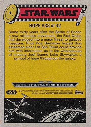 2019 Topps מסע מלחמת הכוכבים לעליית Skywalker 33 בחיפוש אחר כרטיס מסחר של לוק סקייווקר
