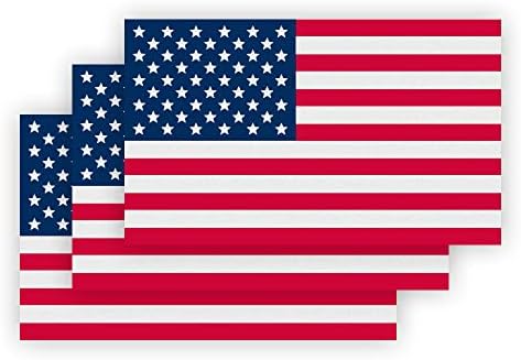 מדבקות דגל אמריקה של איגניקסיה מדבקות דגל ארהב מדבקות מכוניות דגל ארהב מדבקות פטריוטיות 5x3 אינץ 'מדבקות דגל אמריקאי