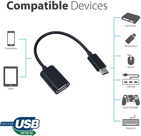 מתאם OTG USB-C 3.0 תואם ל- Realme GT2 שלך לפונקציות מהירות, מאומתות, מרובות שימוש כמו מקלדת, כונני אגודל, עכברים וכו '.