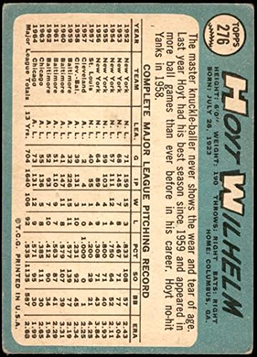1965 Topps 276 Hoyt Wilhelm Chicago White Sox GD+ White Sox