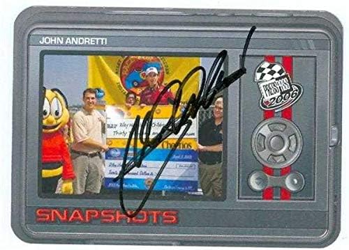 כרטיס מסחר חתימה של ג'ון אנדרטי 2006 Press Pass 14 - כרטיסי NASCAR עם חתימה