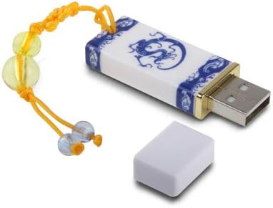 Luokangfan LLKKFFF אחסון נתונים מחשב כחול ולבן סדרת חרסינה 8GB דיסק פלאש USB