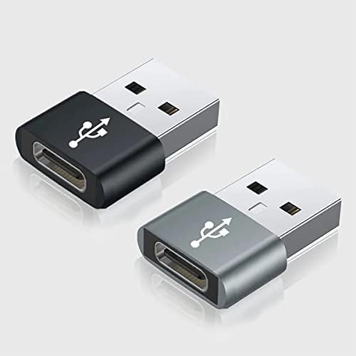 USB-C נקבה ל- USB מתאם מהיר זכר התואם למכשירי Meizu M5 שלך 16GB למטען, סנכרון, מכשירי OTG כמו מקלדת, עכבר, רוכסן, GamePad, PD