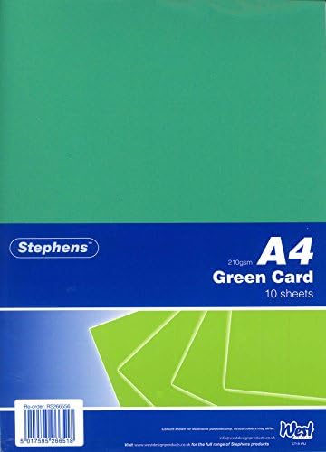כרטיס סטפנס 210 GSM - ירוק
