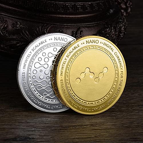 מטבע זיכרון מצופה זהב מכסף דיגיטלי מטבע וירטואלי מטבע ננו מטבע cryptocurrency 2021 מטבע אוסף מהדורה מוגבלת עם כיסוי מגן