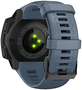 רצועת סיליקון VBWVA רצועת שחרור מהירה להחלפה מהירה להחלפת שעון עבור Garmin Instinct Watch 22 ממ Wirstband