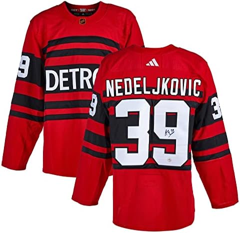 אלכס נדליקוביץ 'חתם על דטרויט כנפיים אדומות הפוך רטרו 2.0 אדידס ג'רזי - גופיות NHL עם חתימה