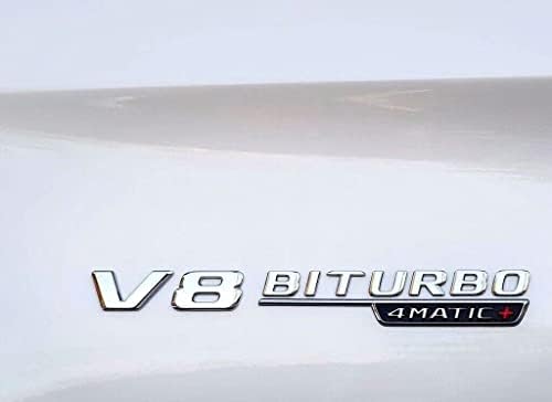 Aoubou Chrome עבור S63 Mg V8 Biturbo 4Matic+ Trunk Fender Sembills for Mercedes OEM