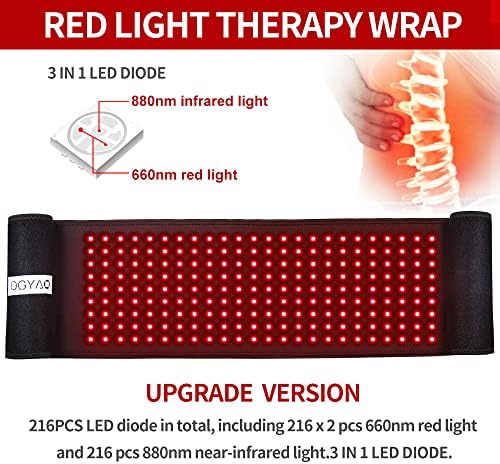 DGXINJUN אדום אינפרא אדום מכשירים לטיפול באור לניילון גוף הקלה על כאבי גב שימוש בבית במפרקי חגורה לבישים יתרונות שרירים