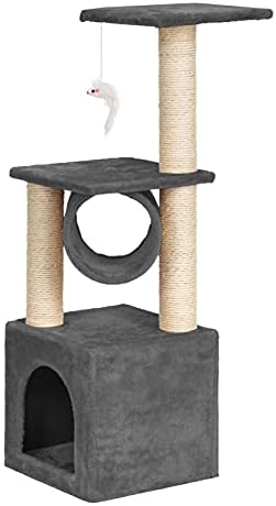 36 יציב חמוד סיסל חתול לטפס מחזיק חתול מגדל אפור חתול טיפוס מסגרת חתול טיפוס מגדל חתול עץ חתול גרוד