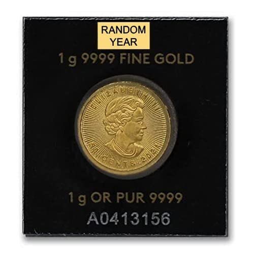 2022 - הנוכחי המלכותי קנדיין מנטה 50 סנט מטבע זהב קנדי. 1 גרם עלה מייפל .9999 מטבע טוהר. 50 סנט שדורג על ידי מוכר. לא מחולל