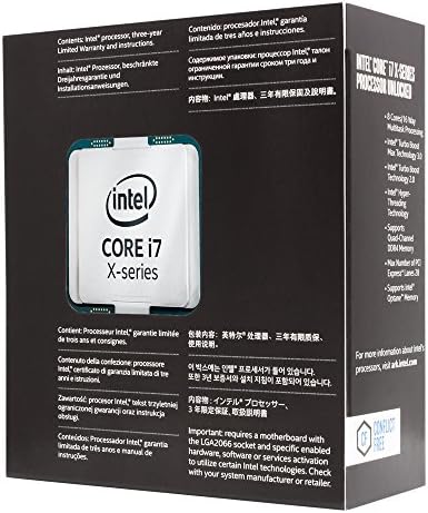 Intel Core i7-7740x מעבד סדרת X-Series 4 ליבות עד 4.50 ג'יגה הרץ FCLGA2066 X299 סדרה 112W