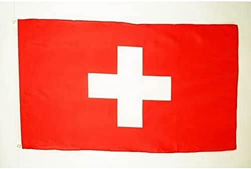 דגל AZ שוויץ דגל 2 'x 3' - דגלים שוויצרים 60 x 90 סמ - באנר 2x3 ft