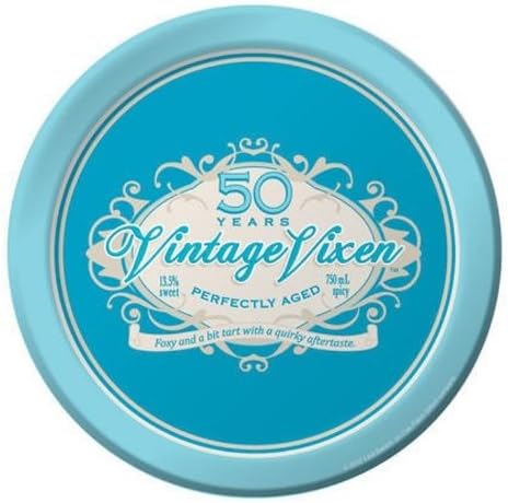 המרה יצירתית 8 רוזן וינטג 'ויקסן 50 צלחות קינוח עגול יום הולדת 50