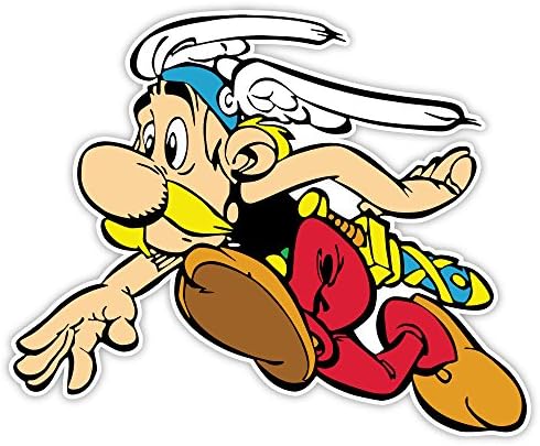 Asterix בורח מדבקות מדבקות 5 x 4