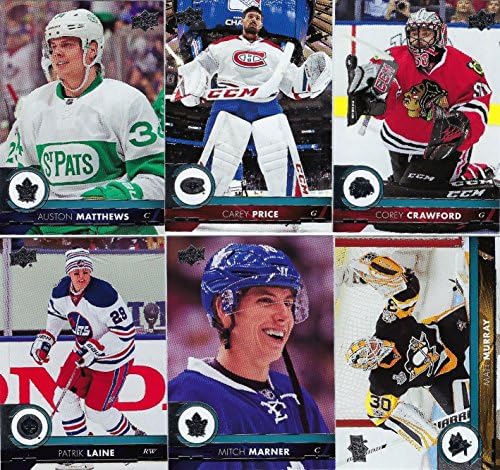 2017 2018 סיפון עליון NHL הוקי סדרת ONE ONE MINT שלם יד בסיסית אספה 200 שחקנים ותיקים של קלפים כולל אוסטון מת'וס סידני קרוסבי ועוד