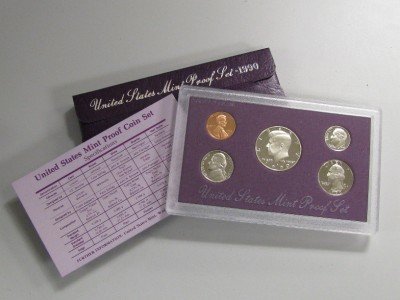 סט מטבעות הוכחת מנטה מנטה של ​​1990