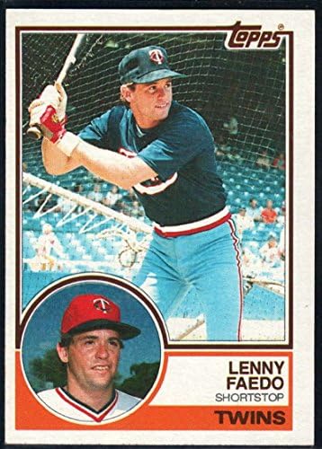 1983 Topps Baseball 671 Lenny Faedo Minnesota Twins כרטיס מסחר רשמי של MLB מחברת Topps במצב גולמי