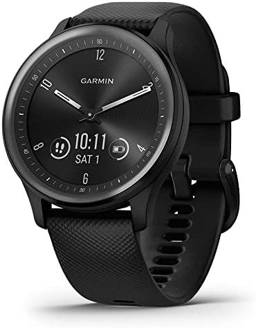 PlayBetter Garmin Vivomove Sport Hybrid Smartwatch Bundle Bundle - 2022 צג דופק צג עם טקסט & התקשר למטען נייד ומגני מסך HD - גשש כושר