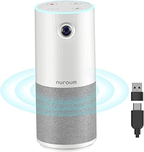 מצלמת ועידה של נורום ג10 עם רמקול ומיקרופון, הפחתת רעש / איסוף קולי של 10 רגל / 90 ט '1080 עמ' שיחת וידאו, מצלמת ועידה של כל אחד, תקע