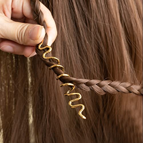 28 יחידות הנורדית ויקינגים חרוזים שיער צינור חרוזים ראסטות לנשים צמות שיער תליוני שיער אביזרי שיער חרוזים תכשיטי עבור נשים בנות ראסטות