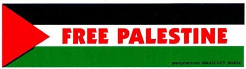 פרויקט משאבי שלום בחינם פלסטין - מדבקת פגוש קטנה או מדבקות מחשב נייד