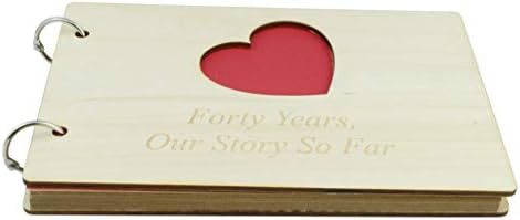 ספר אלבום עץ של 40 שנה - מושלם לאשתך או לחברה שלך