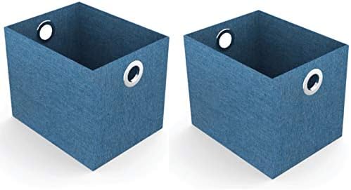 קופסאות אחסון פרימיום של HomeStrap עם כחול מטה