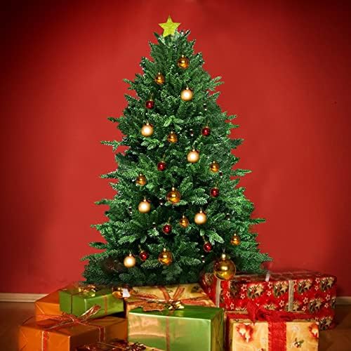 עץ חג המולד המלאכותי של Molezu, Spruce Lint Premium, עץ חג המולד של חג, ירוק, עם בסיס מתקפל מתכת לקישוט.