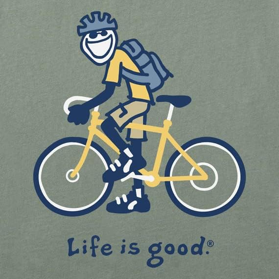 חיים הוא טוב גברים של ג ' ייק רכיבה על אופניים קצר שרוול מגרסה-לייט טי